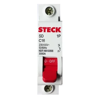 Steck Disjuntor SD- Disponíveis: C16, C20, C25 e C32.