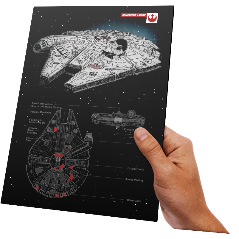 placa-decorativa-star-wars-millennium-falcon-specs-shopee-brasil