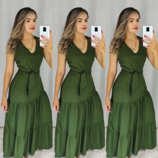 Vestido longuete para store festa de casamento