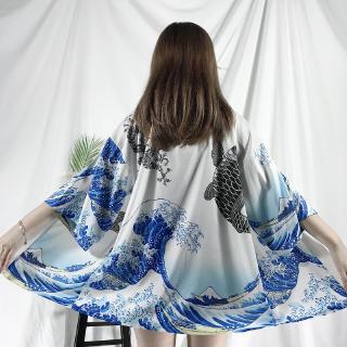 Kimonos mulher 2023 japonês kimono cardigan cosplay camisa blusa para  mulheres japonês yukata feminino verão praia