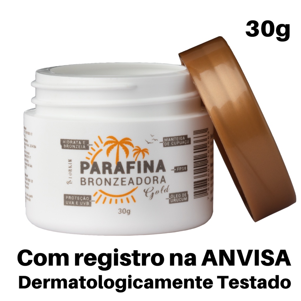Parafina Bronzeadora Gold Parafina Bronzeadora com Óleo de Urucum e ...