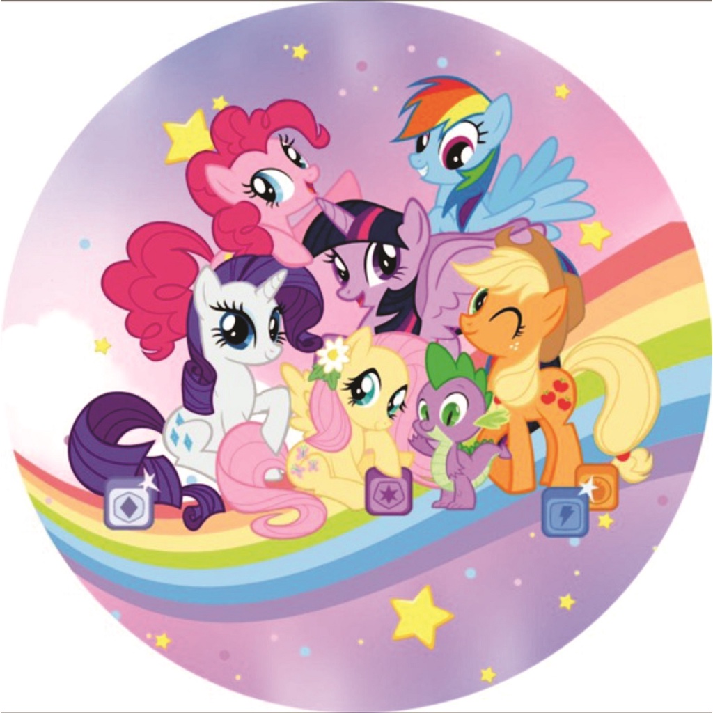 Painel em lona Redondo Decoração de Festa My Little Pony | Shopee Brasil