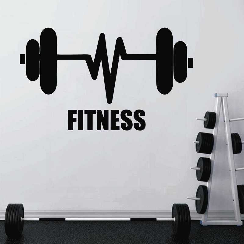 Adesivo Fitness Academia Musculação Gym Parede Vidro Ac 17.1