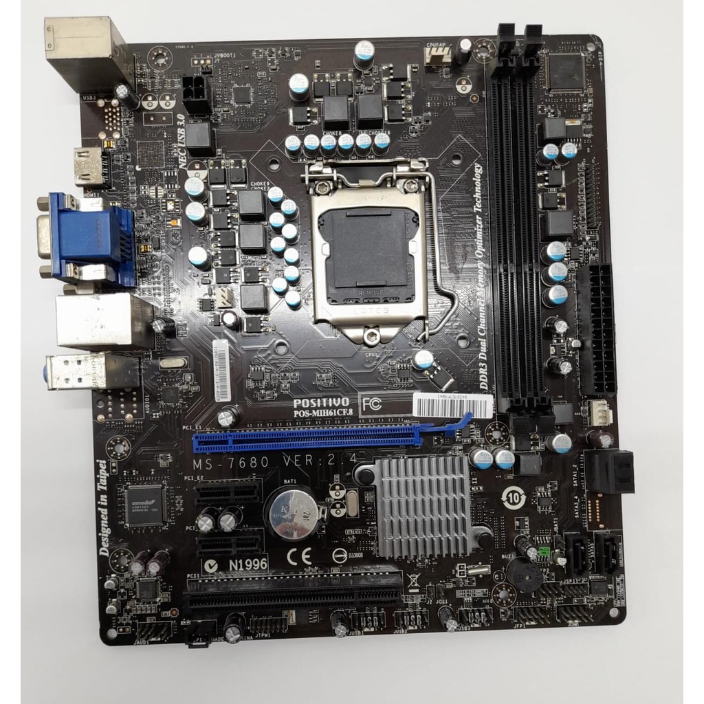 Placa mãe 1155 i3/i5/i7 de 3° Geração, DDR3 MSI MS-7680/Pos