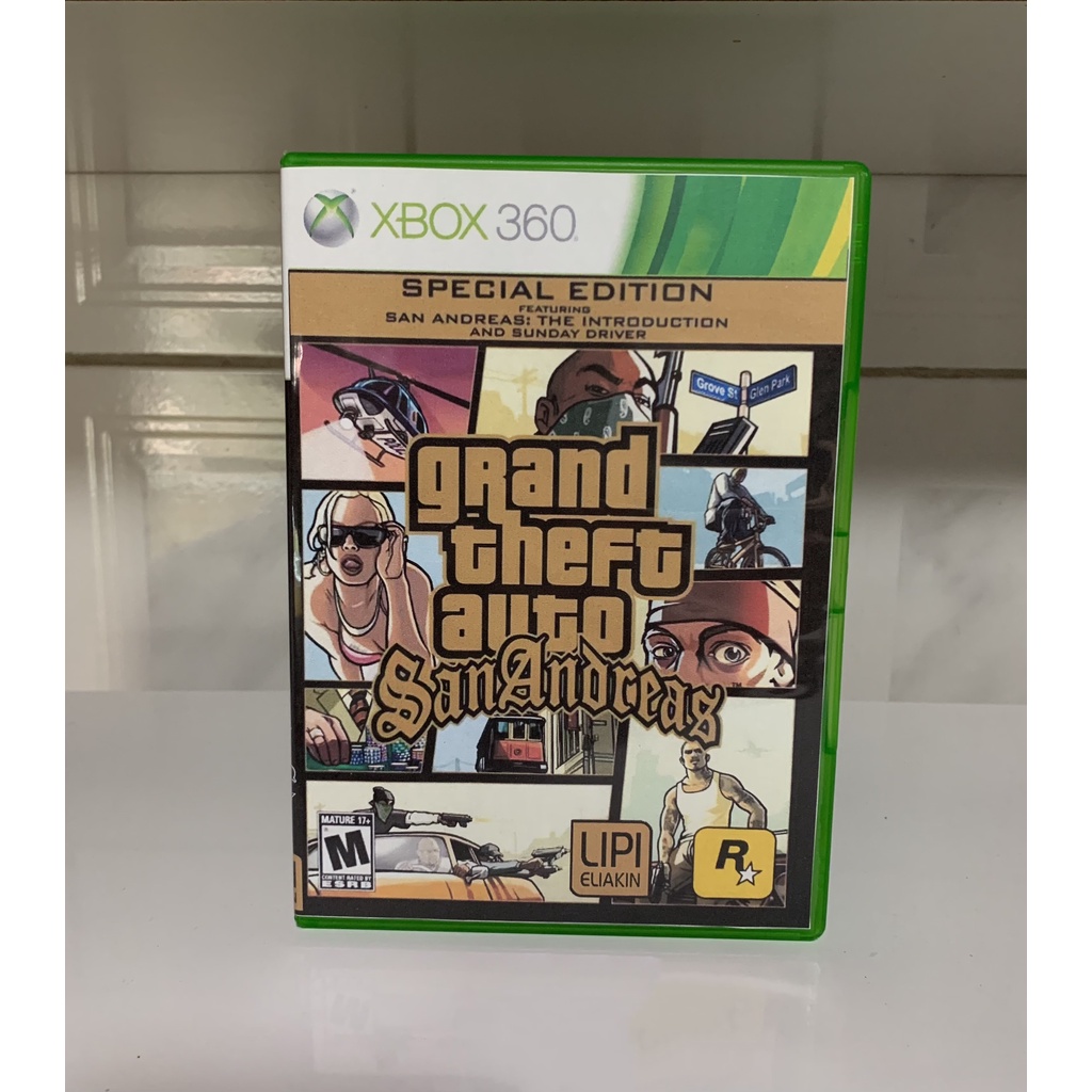 Grand Theft Auto GTA San Andreas Lacrado Xbox 360 One - Game Mídia Física  Novo - Jogo One 360 Original