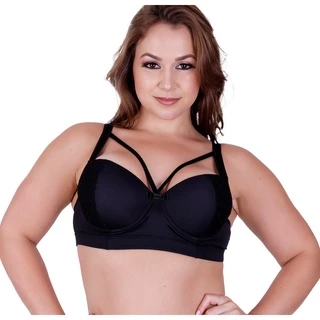 Kit 2 Sutiã Plus Size Sutiã com bojão e Tiras Strappy