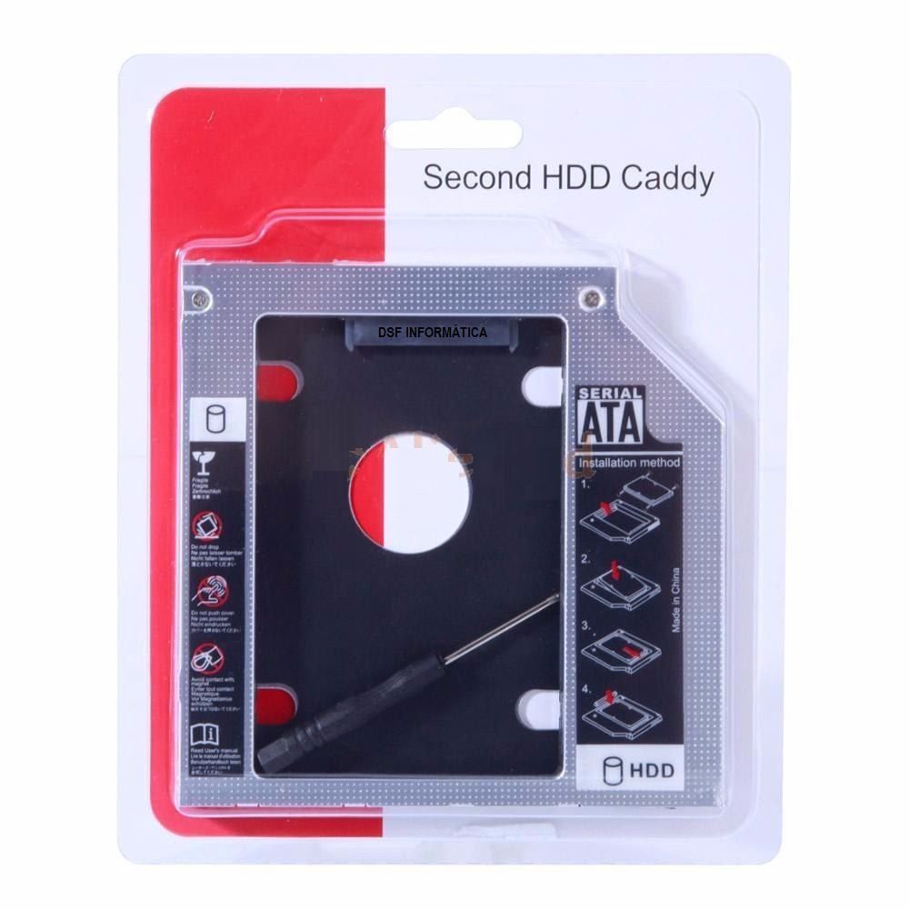 Suporte Adaptador Caddy Para Ssd Notebook Hp 1000-1240br