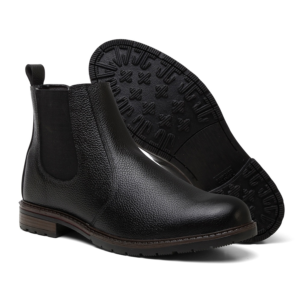 Botina Masculina Chelsea de Couro Legitimo Country Super Oferta