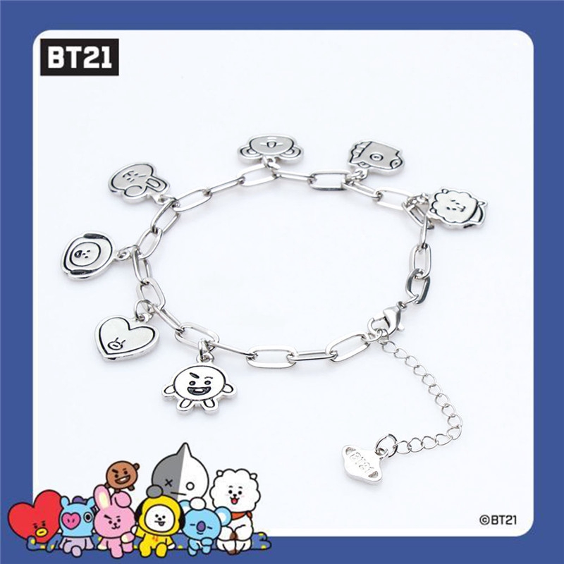 KPOP BTS Bracelet BT21 Couple Korean Version Alloy Cartoon