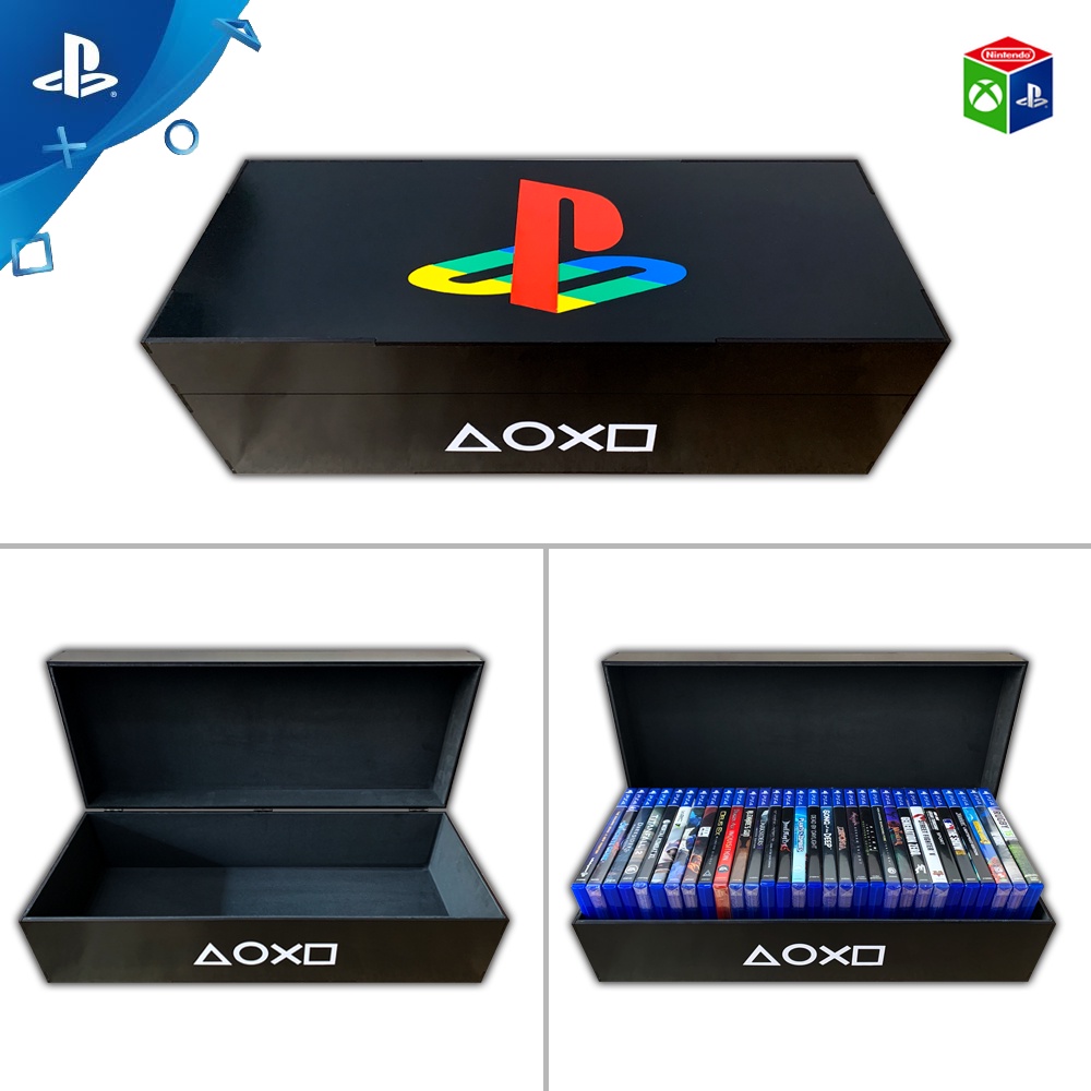 Porta jogos Playstation Classic 30 jogos preto (PS3/PS4/PS5)