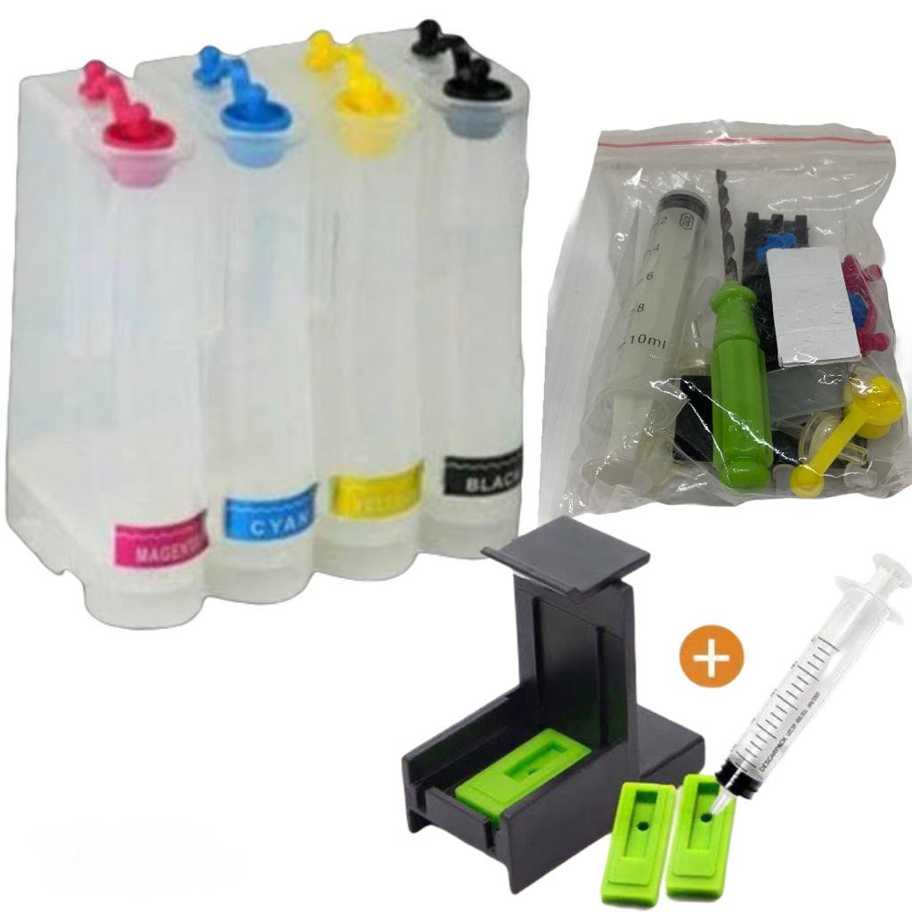 Bulk Ink Hp 2546 2050 2136 2135 2546 2676 Completo + snap fill | Shopee ...