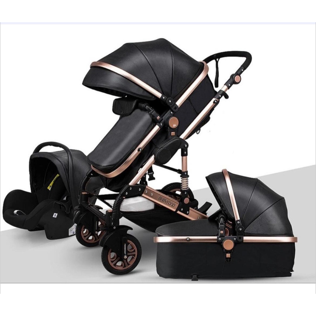 Carrinho de bebe 3 em 1 modelo europeu | Shopee Brasil