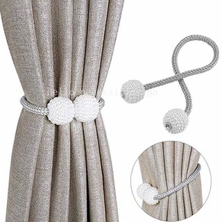 1Pcs Cortina Magnética Tiebacks Trançados Com Fivela De Bola Sem Furos Clipes De Retenção Para Drapery