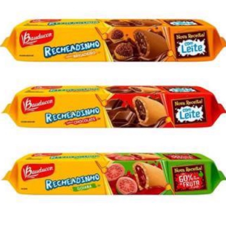 Biscoito Recheadinho Sabor Chocolate Bauducco 112g – Supermercado Bom Demais
