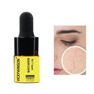 Essência De Colágeno 5ml De Soro Facial Chá Verde Natural Anti-Acne Poro Para Clareamento Firmador