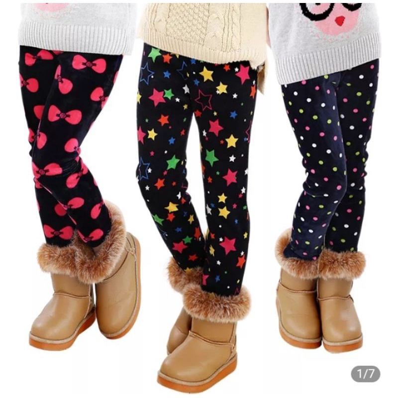 Kit 3 peças Calças Leggings Cirre Infantil Termo Inverno