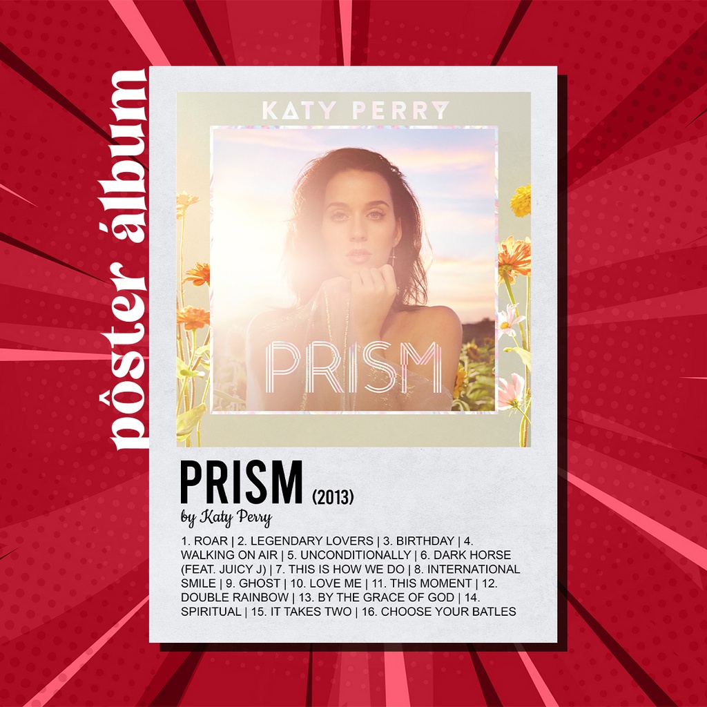 Pôster Álbum Prism Katy Perry Shopee Brasil