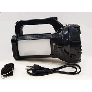 Lanterna Recarregável 2EST 1LED Frontal 20W + LED Lateral 5W Bivolt com  Alça Holofote DP-7320 - DP LED