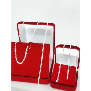 conjunto de corrente colar grumet escama 70cm 2 mm e pulseira 21cm masculina prata 925 legítima te