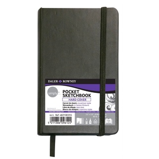 Pocket SketchBook DALER ROWNEY Capa Dura Simply 100G 8,9 x 14 cm 72F