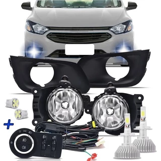 Kit Farol Milha Onix Lt 2017-2018 2019 Com Moldura+super Led