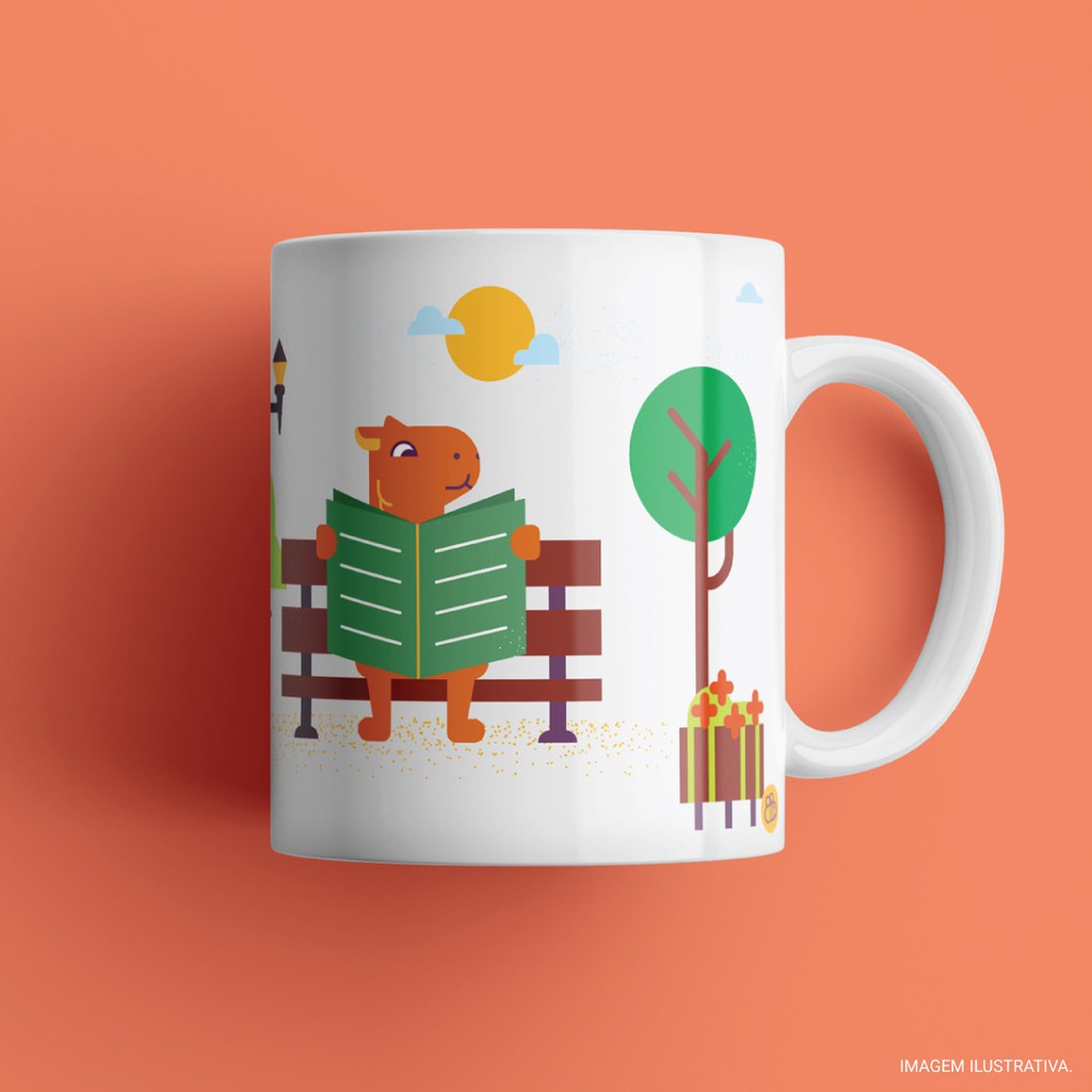 Caneca Capivara Cinzenta - Capiverso