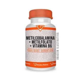 Metilcobalamina 1mg e Metilfolato 1mg com Vitamina B6 15mg 120 Comprimidos