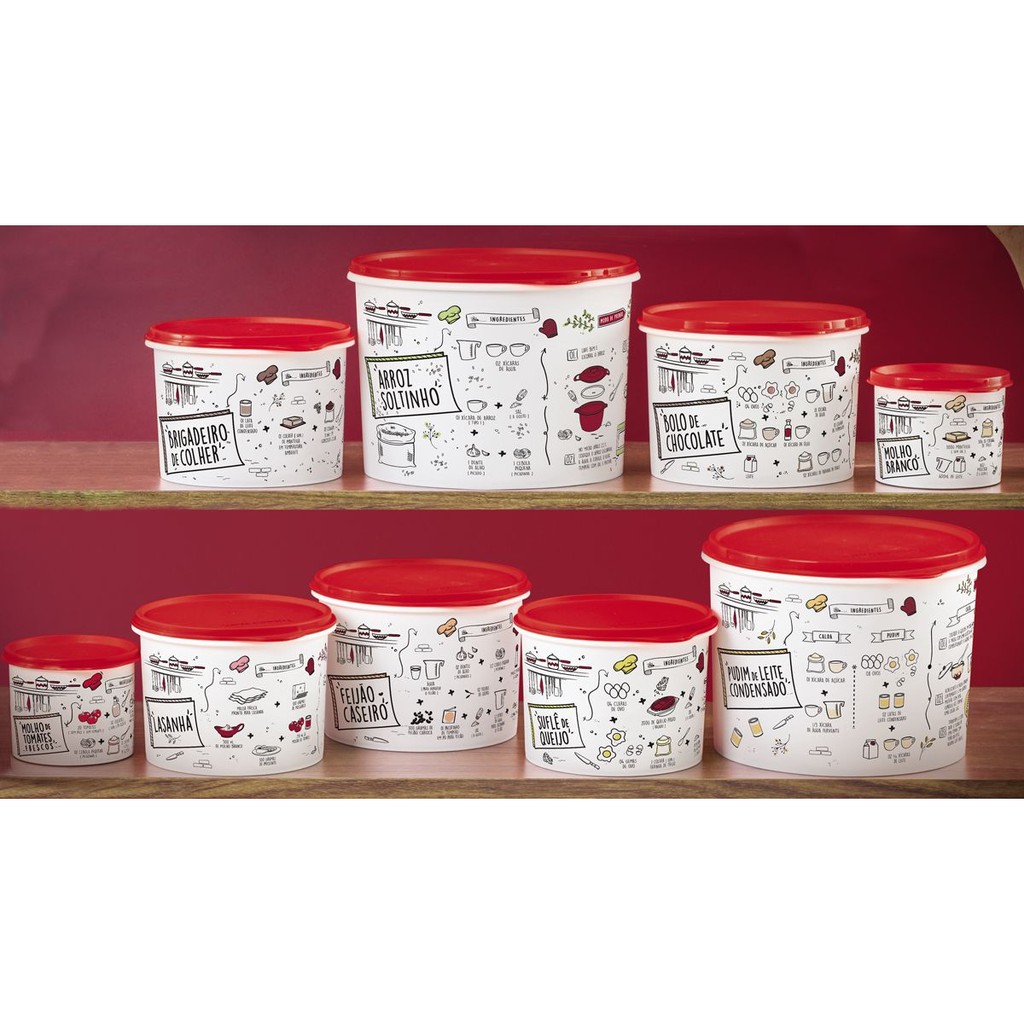 Tupperware livro de receitas - Caixa mantimento livro de receitas ...