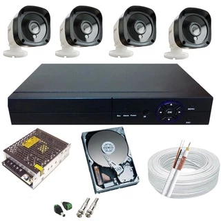 Kit Segurança 4 Câmeras 2 Megapixel Infravermelho Dvr 4ch JL Protec