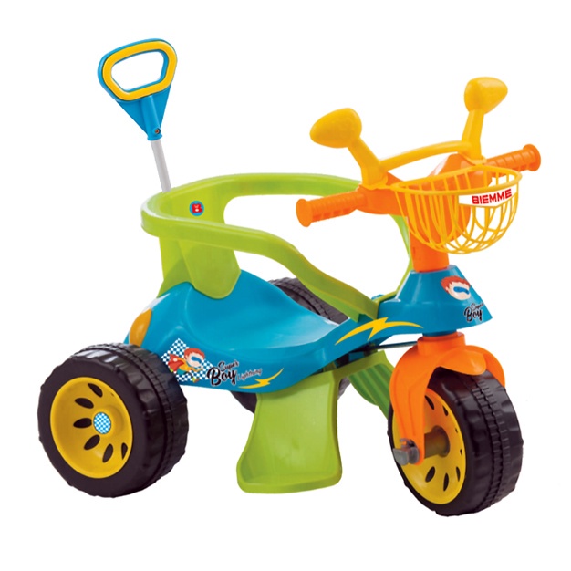 Triciclo Motoca Infantil Menino Policial Azul - Kepler - Velotrol