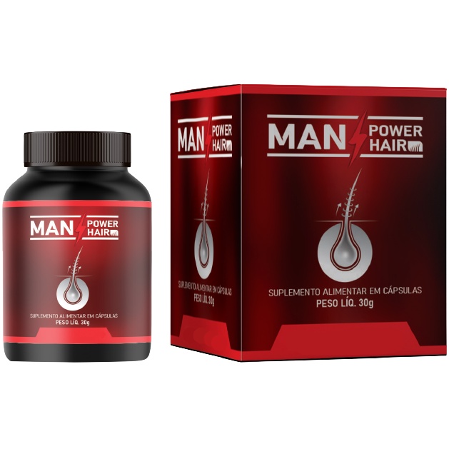 Man Power Hair 60 Capsulas o Poder do Homem Tratamento Capilar ...