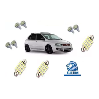 Kit Lâmpada Led Fiat Stilo 2005 A 2008 Pingo Placa Teto