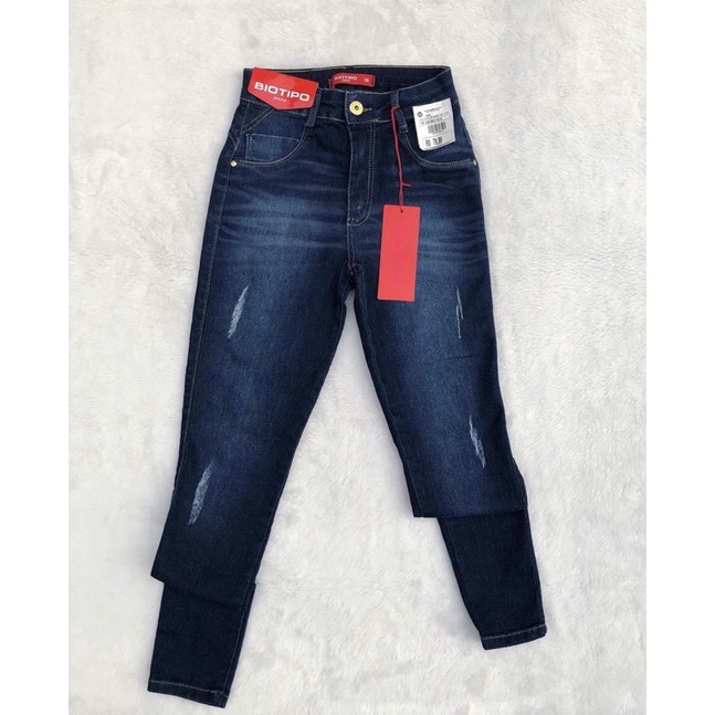 Calça jeans feminina hot sale biotipo cintura media