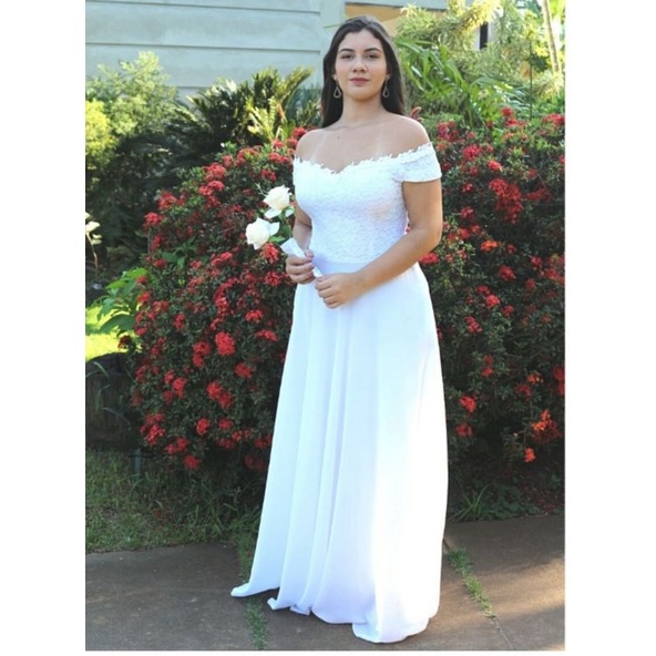 Vestido de noiva estilo sales ciganinha