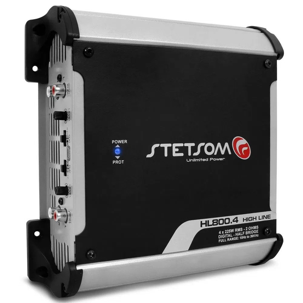 Módulo Amplificador Stetsom Estéreo Top High Line HL800.4 900W RMS - 4 ...
