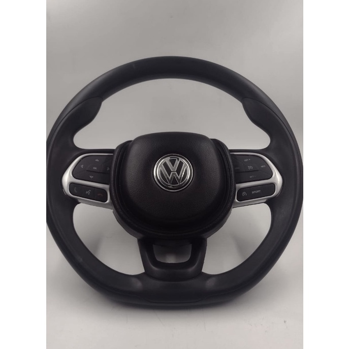 Volante Esportivo 37Cm Volkswagen Kombi 95 Até 2014 Sem Comandos