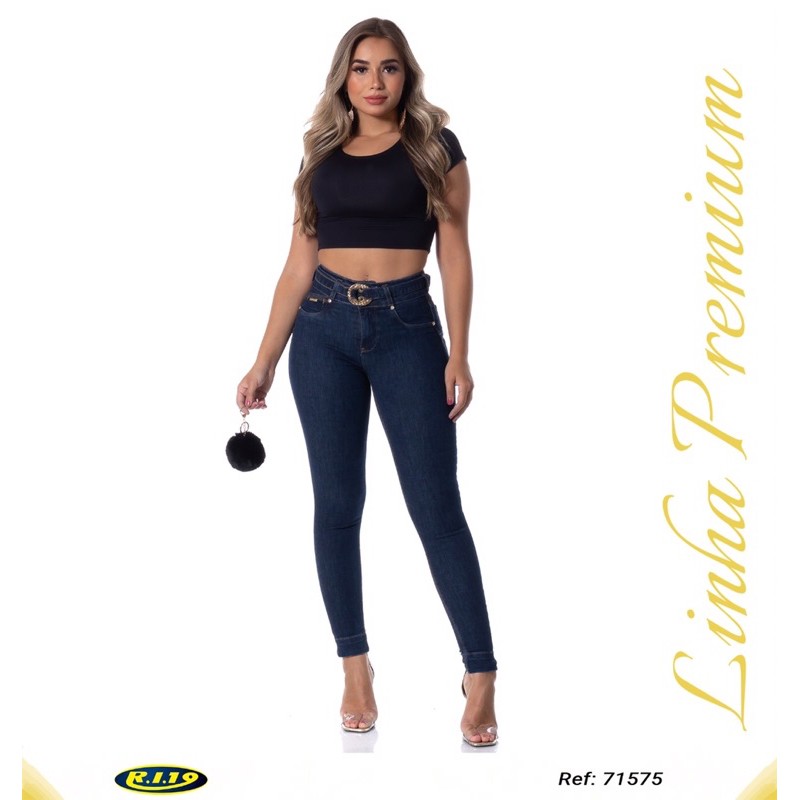 Calça jeans feminina ri19 lançamento ref 67348 em Promoção na