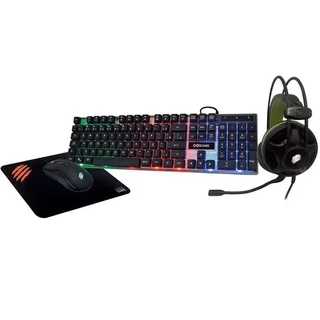 Kit Gamer Teclado Headset Mouse Mousepad Argos 2.400Dpi