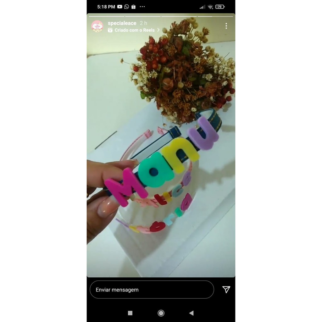 100 Letras Coloridas para Tiara em Acrílico | Shopee Brasil