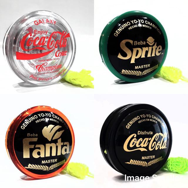 4 Yoyo ( ioio, yoyo) Profissional Coca Cola Master / Galaxy Philippines Edition. Shopee Brasil