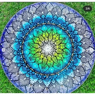 Mandala Pintada a mão - MDF