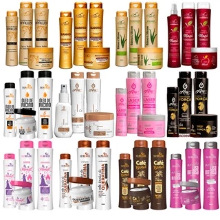 3 Kits Capilar Belkit Mahair (Shampoo, Condicionador, Máscara e Creme de Pentear) Atacado