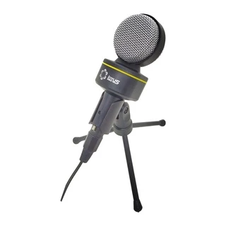 Microfone Condensador Omnidirecional Lotus Preto LT-MI007