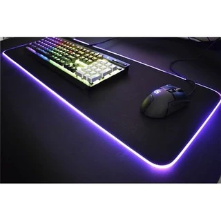 Mouse Pad Gamer Grande Com Borda De Led RGB 7 cores 30cm X 80cm
