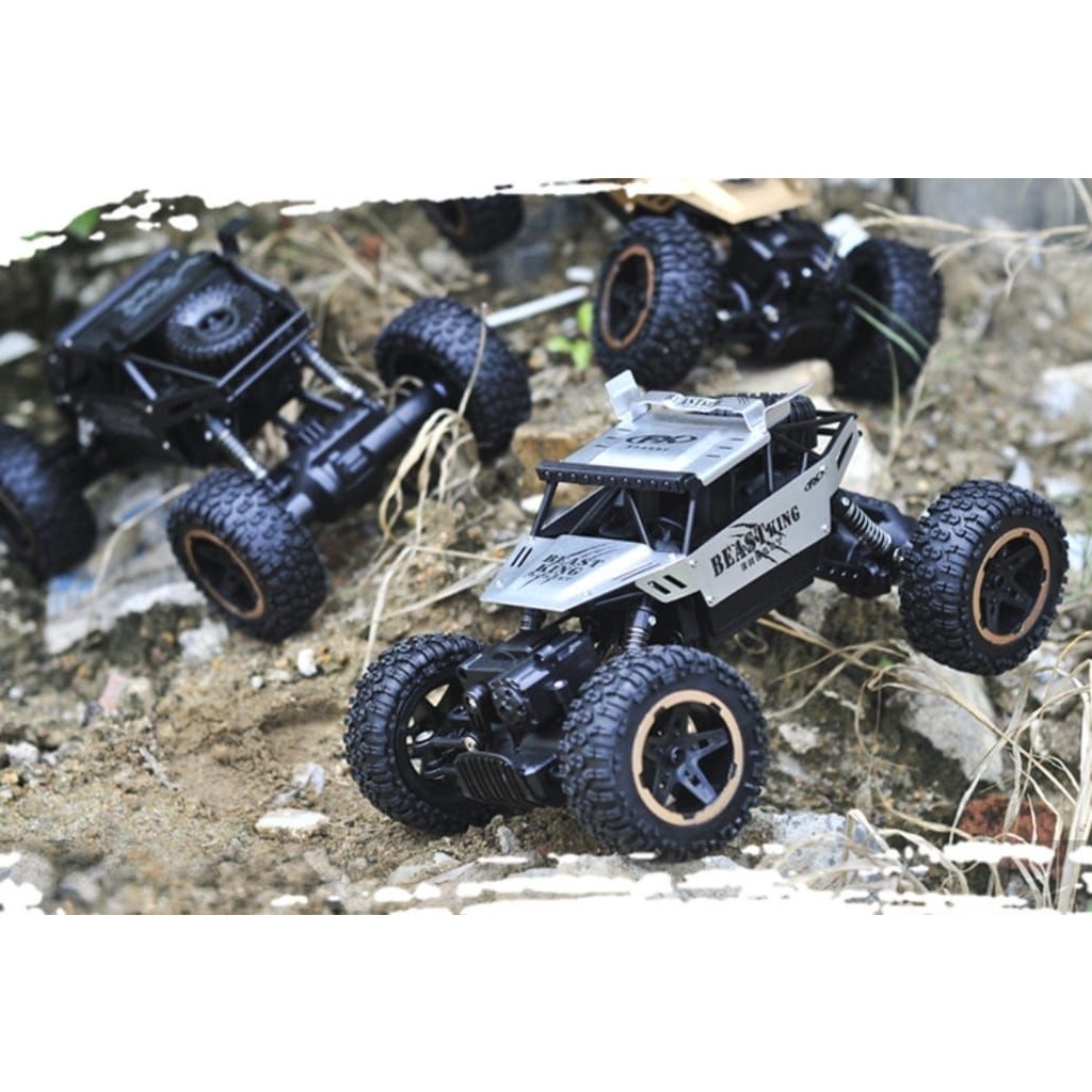 Carrinho Controle Remoto 4x4 Monster Truck Rock Crawler + bateria extra off  road