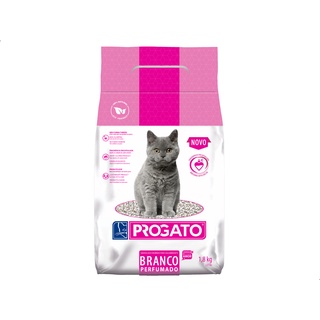 Areia Higiênica Gato Xixi Progato Branca Perfumada 1,8Kg