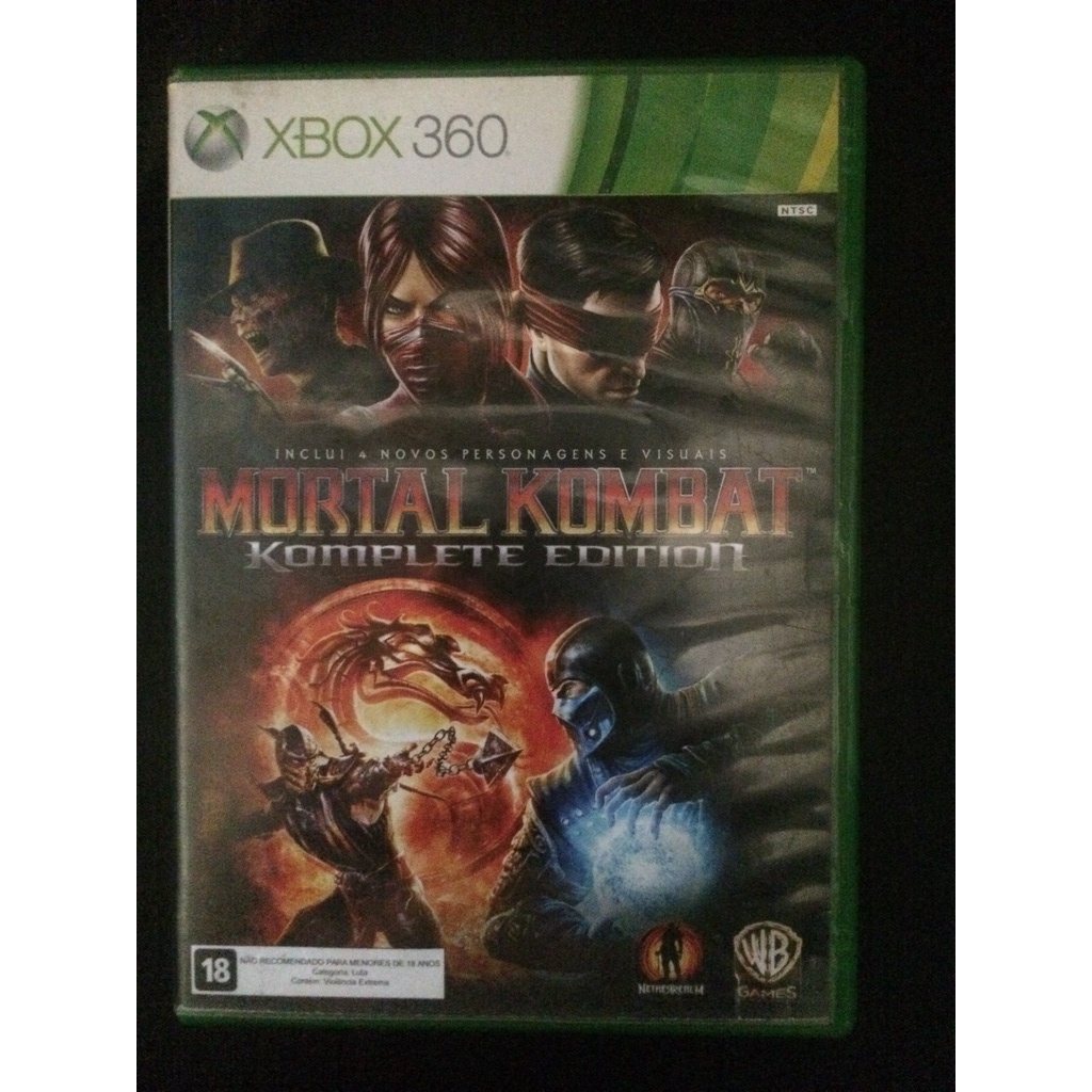 Jogo Mortal Kombat Komplete Edition Xbox 360 Warner Bros com o