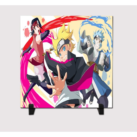 Almofada 27x37 Boruto Sarada Sasuke Naruto Decoração