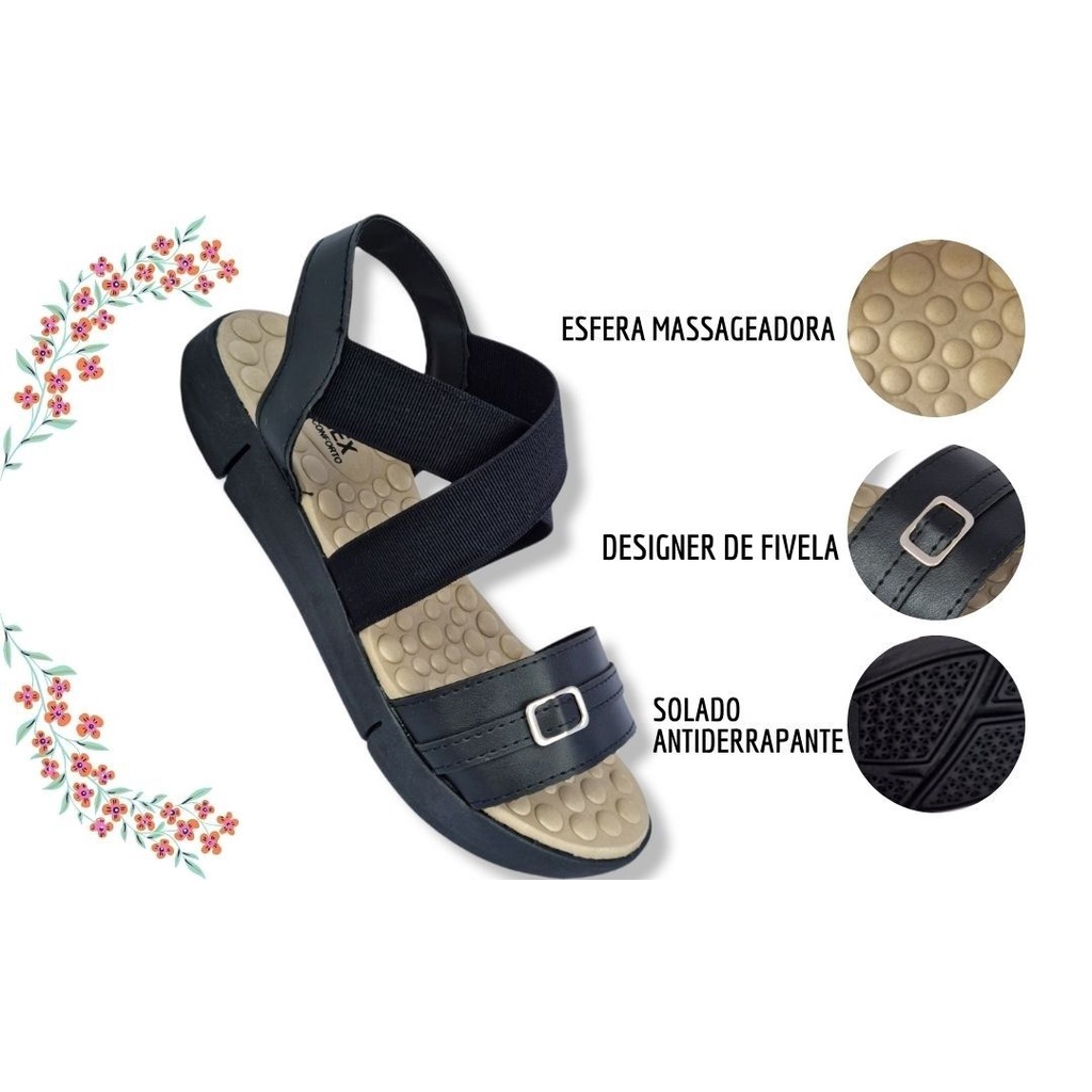 Sandália Bolinha Massageadora Para Esporão e Fascite Plantar Original ...
