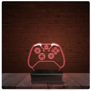 Abajur Luminária Acrílico Led - Controle Xbox One